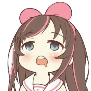 🤤 d20a44a7 Kizuna AI kizuna ai, anime, chibi, kawaii, vtuber telegram sticker