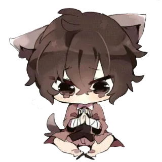 Kawaii dazai🐱 @jack_ripper1 whatsapp stickers