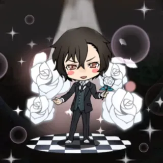 ✨ d0ede4b1 Anime, Chibi, Mawar, Karakter, Lucu telegram sticker