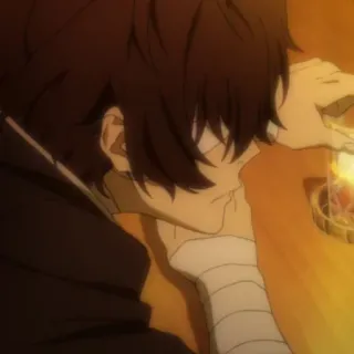 ✨ da300f32 Dazai Osamu Bungo Stray Dogs Anime, Bungo Stray Dogs, Dazai Osamu, Karakter, Perban telegram sticker