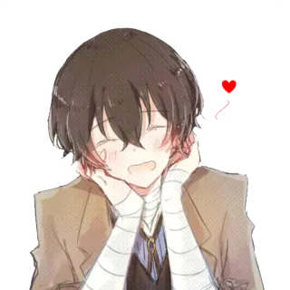 ✨ de9401dd Osamu Dazai Bungou Stray Dogs Anime, Manga, Bungou Stray Dogs, Osamu Dazai, Dazai, Karakter telegram sticker