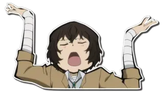 ✨ fc86771f Dazai Osamu Bungou Stray Dogs Anime, Dazai Osamu, Bungou Stray Dogs, Karakter, Stiker telegram sticker
