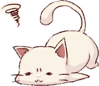 ✨ f4b53cdc gato, triste, animal, pegatina, dibujo animado telegram sticker