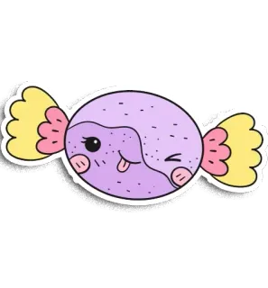 😜 cd2d7ee1 doce, doce, kawaii, adesivo, fofo, desenho animado telegram sticker