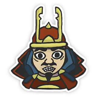 😮 5dd925b8 samurai, japonês, guerreiro, capacete, armadura, cultura telegram sticker