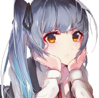 😤 7e085af4 anime, girl, cute, manga, portrait whatsapp sticker