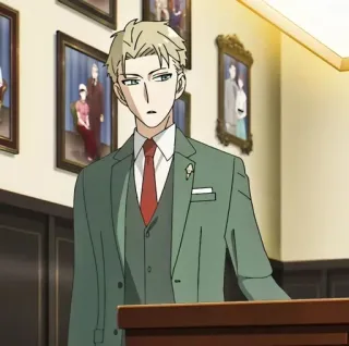 🌸 26a3e893 Loid Forger Spy x Family Anime, Espião, Família, Loid Forger, Personagem telegram sticker