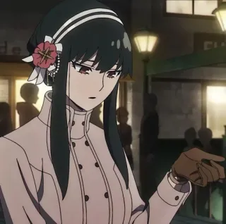 🌸 297c90d3 Yor Forger Spy x Family Anime, Yor Forger, Spy x Family, Personagem de anime, Desenho animado telegram sticker