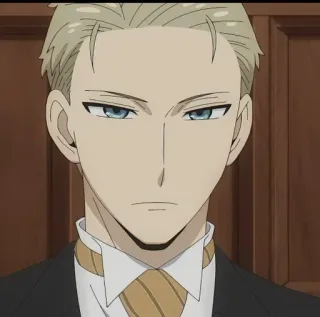 🌸 7a5530e0 Loid Forger Spy x Family Anime, Personagem, Loiro, Terno, Spy x Family telegram sticker