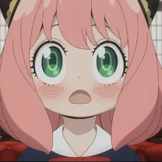 🌸 939c88a2 Anya Forger Spy x Family Anya, Spy x Family, anime, desenho animado, chocado, fofo telegram sticker