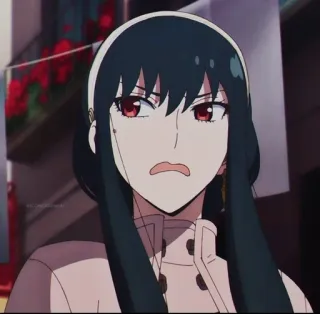 🌸 a1142fd0 Yor Forger Spy x Family Anime, Yor Forger, Spy x Family, Desenho animado, Mulher, Personagem, Sério telegram sticker