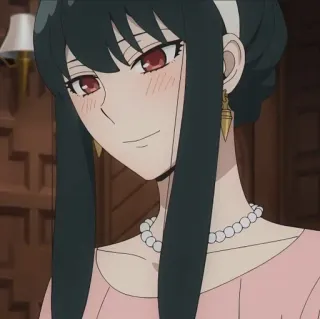 🌸 a5c5a350 Yor Forger Spy x Family Anime, Yor Forger, Spy x Family, Desenho animado, Mulher, Personagem telegram sticker