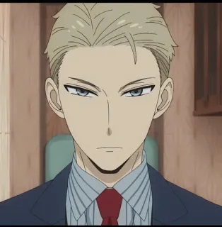 🌸 af770c83 Loid Forger Spy x Family Anime, Espião, Terno, Personagem, Desenho animado, Ilustração telegram sticker