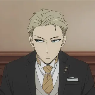 🌸 c7042f66 Loid Forger Spy x Family Anime, Espião, Terno, Cabelo loiro, Spy x Family, Loid Forger telegram sticker