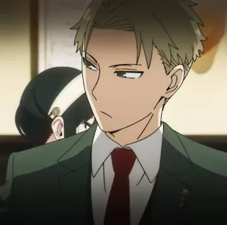 🌸 cea1f3a4 Loid Forger Spy x Family Anime, Espião, Terno, Família, Desenho animado, Personagem telegram sticker