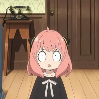 🌸 cedd6827 Anya Spy x Family Anime, Spy x Family, Anya, Desenho animado, Chocado, Engraçado telegram sticker