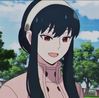 🌸 d62b46dd Yor Forger Spy x Family Anime, Yor Forger, Spy x Family, Desenho animado, Mulher, Personagem telegram sticker