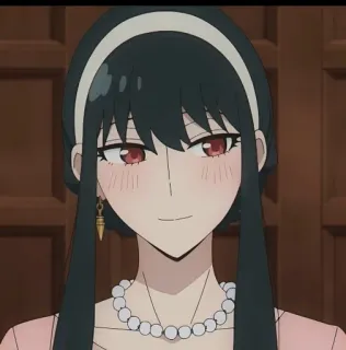 🌸 dae1b1bc Yor Forger Spy x Family Anime, Spy x Family, Yor Forger, Desenho animado, Mulher, Personagem telegram sticker