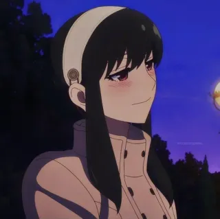 🌸 ec01fdaa Yor Forger Spy x Family anime, Yor Forger, Spy x Family, fofo, personagem, sorrindo telegram sticker