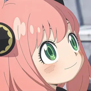 🌸 fb54e200 Anya Forger Spy x Family Anime, Menina, Cabelo Rosa, Fofa, Desenho animado, Spy x Family, Anya Forger telegram sticker