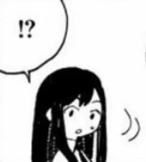 ❓ 62d46236 !?  Аниме, Манга, Удивлен, Вопрос telegram sticker