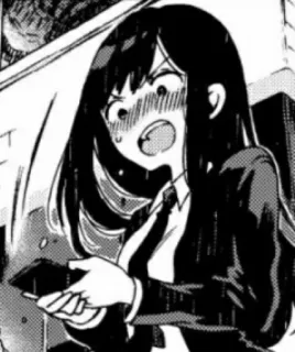 😲 84a4e5d1 Аниме, Манга, Девушка, Школьная форма, Смущенная telegram sticker