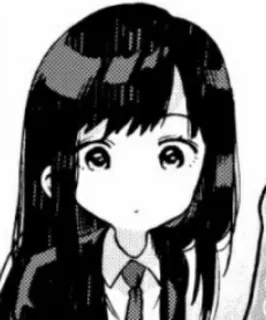 😶 93b8bff2 Аниме, Манга, Девушка, Школьная форма, Милый telegram sticker