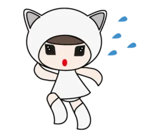 😅 5f6321f2 Dibujos animados, Disfraz de gato, Lindo, Kawaii, Anime whatsapp sticker