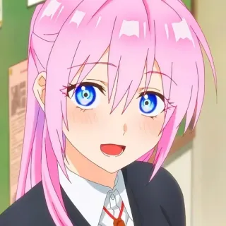 😅 01293382 Anime, Cartoon, Pinke Haare, Süß, Mädchen whatsapp sticker