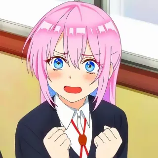 😳 1729b705 Anime, Manga, Niedlich, Mädchen, Pinke Haare, Emotional whatsapp sticker