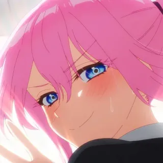 😊 60c0e077 Anime, pinke Haare, Mädchen, süß whatsapp sticker