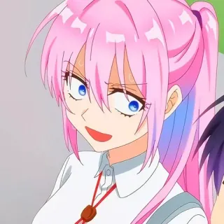 😅 850cdcc7 Anime, Pinke Haare, Mädchen, Cartoon, Frau whatsapp sticker