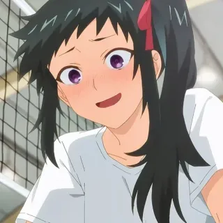 😅 d553bb4d Anime, Mädchen, Schuluniform, Fröhlich, Süß whatsapp sticker