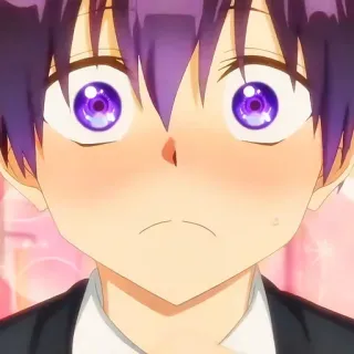 😳 f6ac31c1 Anime, Erröten, Cartoon, Gesichtsausdruck whatsapp sticker