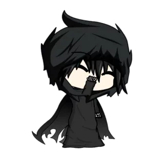 🤦‍♀ 4d6fbcc9 animé, sombre, mignon, dessin animé, personnage telegram sticker