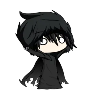 😶 681187d5 Chibi, Anime, Manga, Sweat à capuche, Dessin animé, Mignon telegram sticker