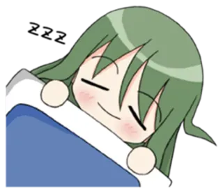 😴 677beb75 anime, kartun, tidur, tiduran, kawaii whatsapp sticker