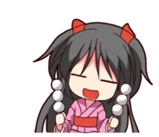 🍡 881e605b Anime, Chibi, Kawaii, Lucu, Makanan, Jepang whatsapp sticker