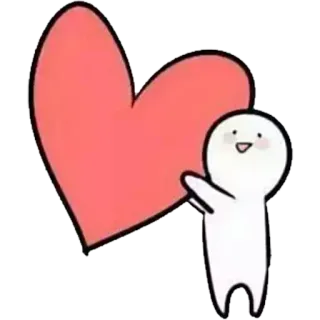 ❤ 7d02020b หัวใจ, ความรัก, การ์ตูน, ตัวละคร, น่ารัก, สติกเกอร์ telegram sticker