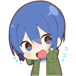 🙈 a265ce71 อนิเมะ, จิบิ, การ์ตูน, สติกเกอร์, ตัวละคร telegram sticker