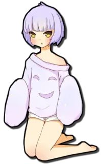 👻 1208c986 anime, manga, girl, cute, kawaii, chibi whatsapp sticker