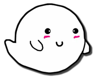 👻 4baa5c7d ghost, cute, cartoon, spooky, halloween, sticker whatsapp sticker