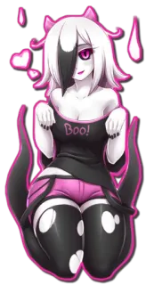 👻 7c0dabe6 Boo! cute, anime, ghost, kawaii, spooky whatsapp sticker