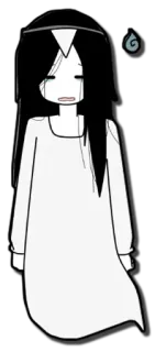 👻 c20746e6 anime, creepy, ghost, ghost girl, horror, sadako whatsapp sticker