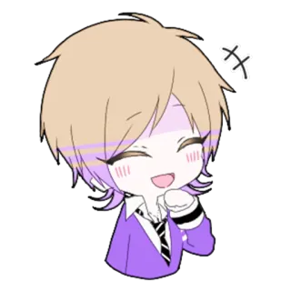 🤤 35c7e9c7 动漫, Q版, 卡通, 贴纸, 男孩 telegram sticker