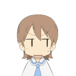 😒 c44fd1e4 animé, personnage, énervé, mignon, dessin animé telegram sticker