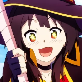 💈 2093c813 Megumin Konosuba anime, manga, Megumin, Konosuba, kawaii, cute whatsapp sticker