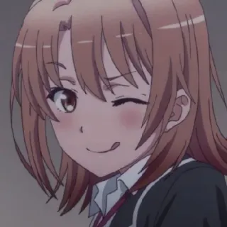 💈 8486cfe5 anime, girl, wink, cute whatsapp sticker