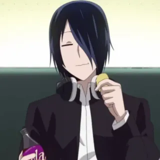 💈 96b7bd10 Yu Ishigami Kaguya-sama: Love Is War anime, ishigami, yu ishigami, kaguya-sama, love is war, eating whatsapp sticker