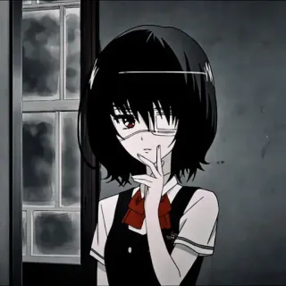 💈 e6766408 anime, girl, manga, cute, eye patch whatsapp sticker